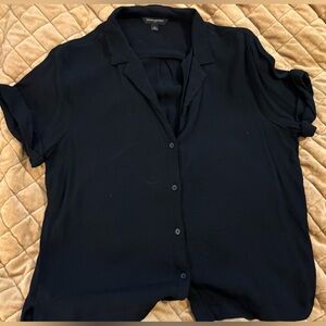 Banana Republic Black Button-Down Shirt